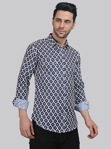 Image of TB Trybuy.in Urbanite Men's Printed Casual Cotton Shirt for Men