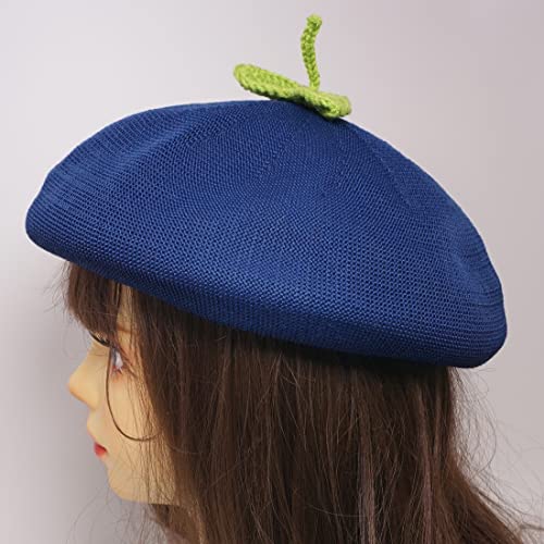 Berry Beret Three Leaves Sombrero Vintage miniatura 4