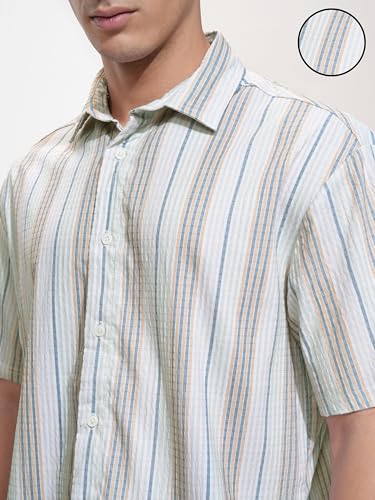 Image of Highlander Men's Striped Relaxed Fit Shirt