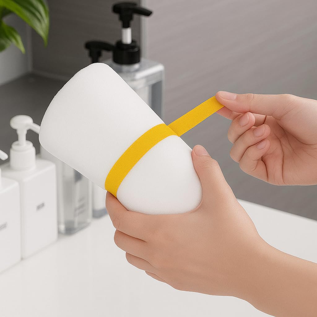 ADAPTOLL Cırt Cırt Sabitleyici Kablo Düzenleyici 5 metre x 1cm Kanca ve Döngü Kayışları, Tekrar Kullanılabilir, Çift Taraflı Kanca Rulo Düzenleyici Kayışlar, Bağlama Bandı (Sarı)