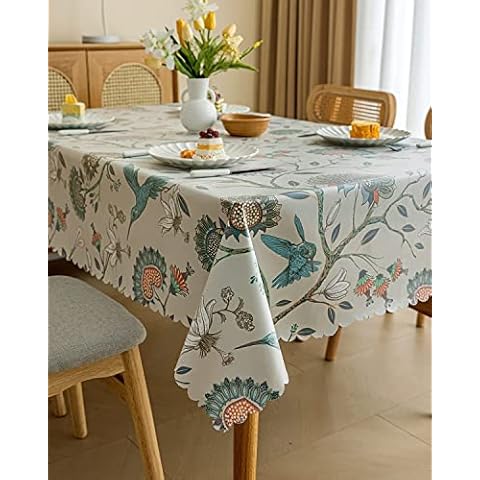 LIVETTY Waterproof Wipe Clean Table Cloth Cover
