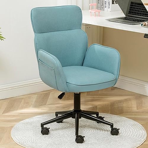 Chaise de maquillage pivotante à roulettes pour filles et travail sur ordinateur