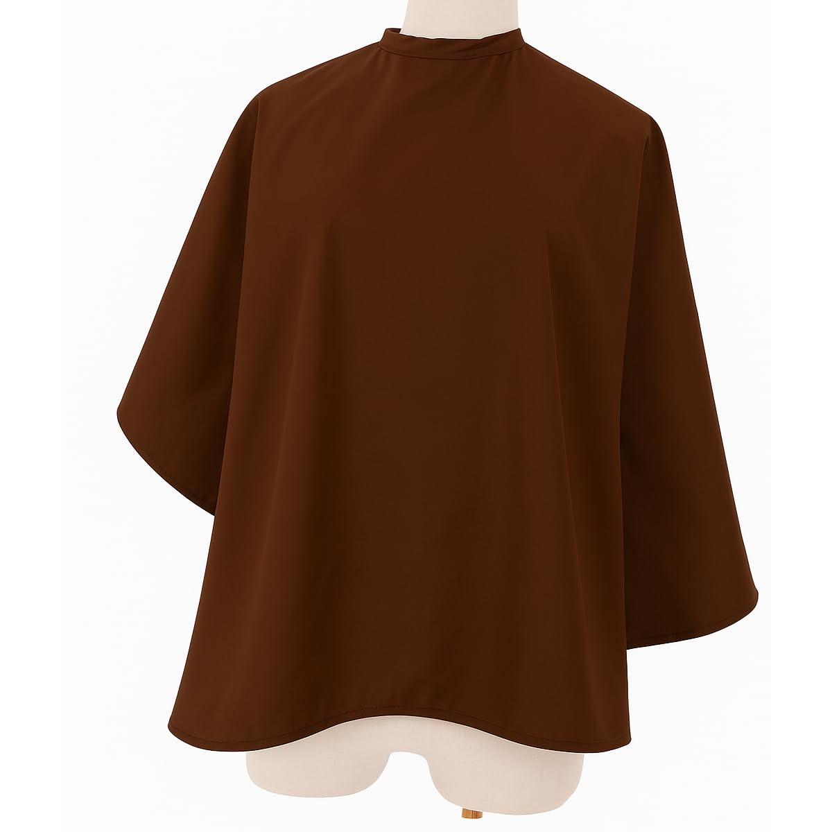 MAKSTILE Short Hair Cutting Cape for Women & Men | Salon & Home Use Hair Dye, Styling, Makeup Apron | Lightweight Barber Cape for Haircut, Shampoo & Beauty Artists - Size: 36 x 29 Inches (Coffee) - Image 2 thumbnail
