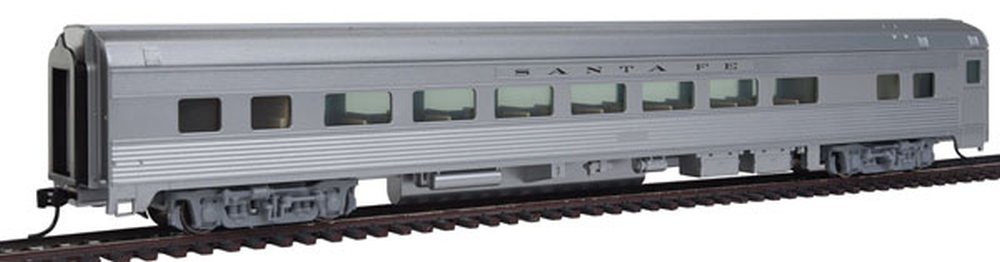 WalthersMainline 85' Budd Large-Window Coach - Ready to Run -- Santa Fe (Silver)