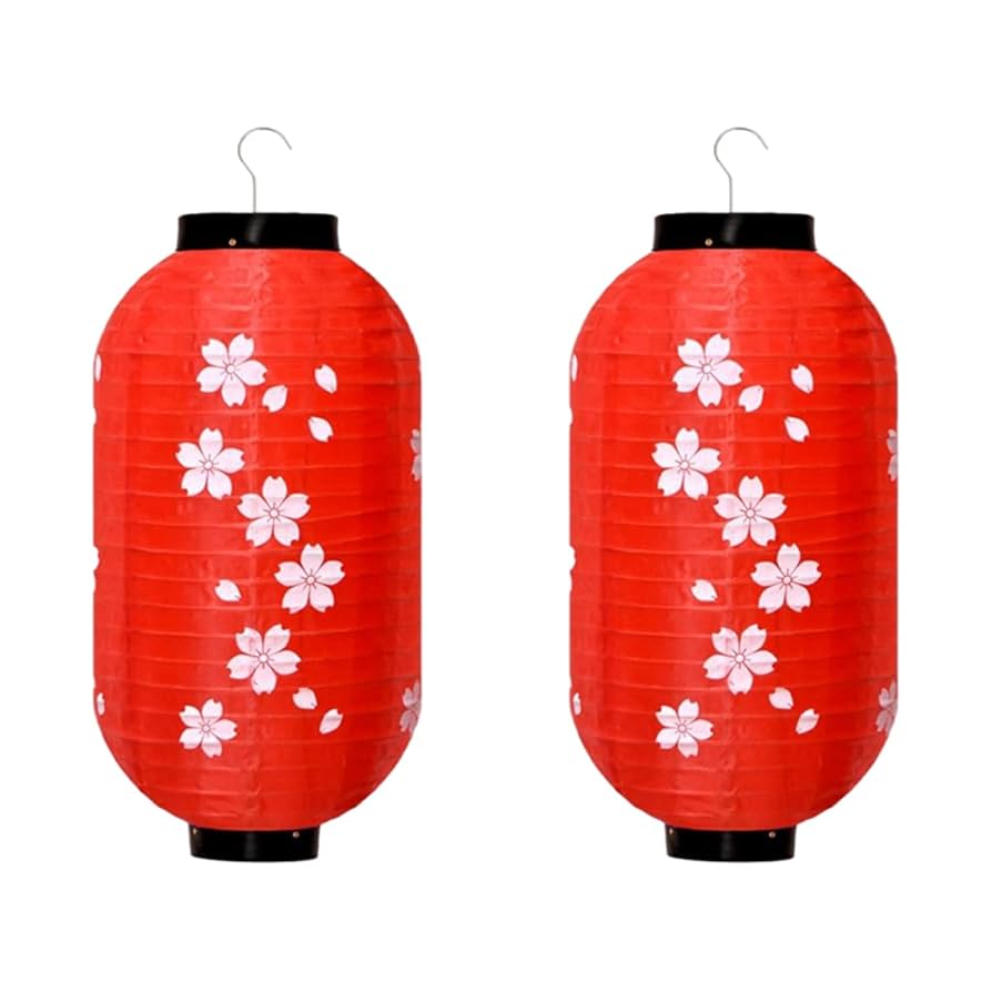 Amazon｜VTEERY(みさ) 提灯 お盆 提灯 長提灯 シルクちょうちん