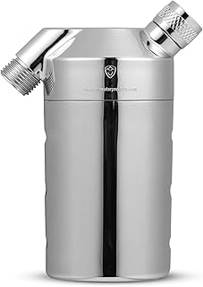 Inline-Safe Legionela Water Filter for Wall Shower legionela Shower Head Filter Removed 99.99999% of Harmful Substance SS-882Max（Chrome