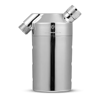 Inline-Safe Legionela Water Filter for Wall Shower legionela Shower Filter | Removed 99.99999% of Harmful Substance SS-882MaxChrome