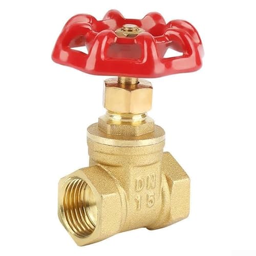 Vanne en laiton DN15 DN20 DN25, filetage interne de type G, interrupteur à vapeur d'eau, huile, gaz, 232 psi, design droit pour plomberie industrielle domestique (DN15)