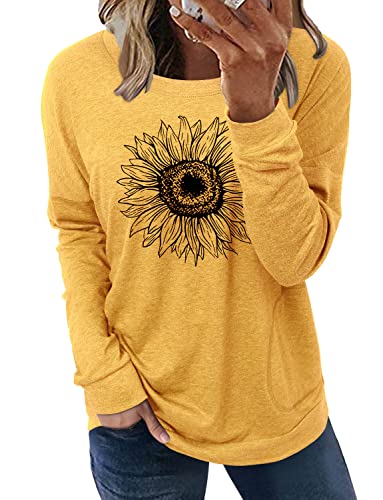 onlypuff Tunic Tops for Women Graphic Fashion Fall Tops Long Sleeve