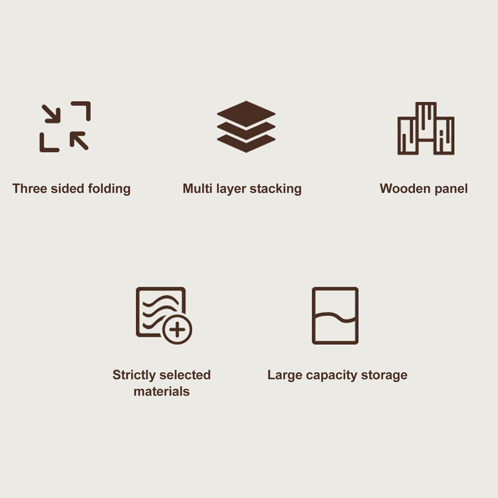 Sorandy Rectangular Wooden Lid Storage Box, S 1L, 10cm x 1L, Collapsible, Waterproof, 1L Capacity, Carrying Handles, Picnic & Camping Box, Car Trunk Organizer