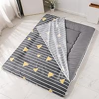 Coprimaterasso Futon Giapponese Con Cerniera - Lavabile, Taglia 90x200 Cm - Protezione Antipolvere - 2