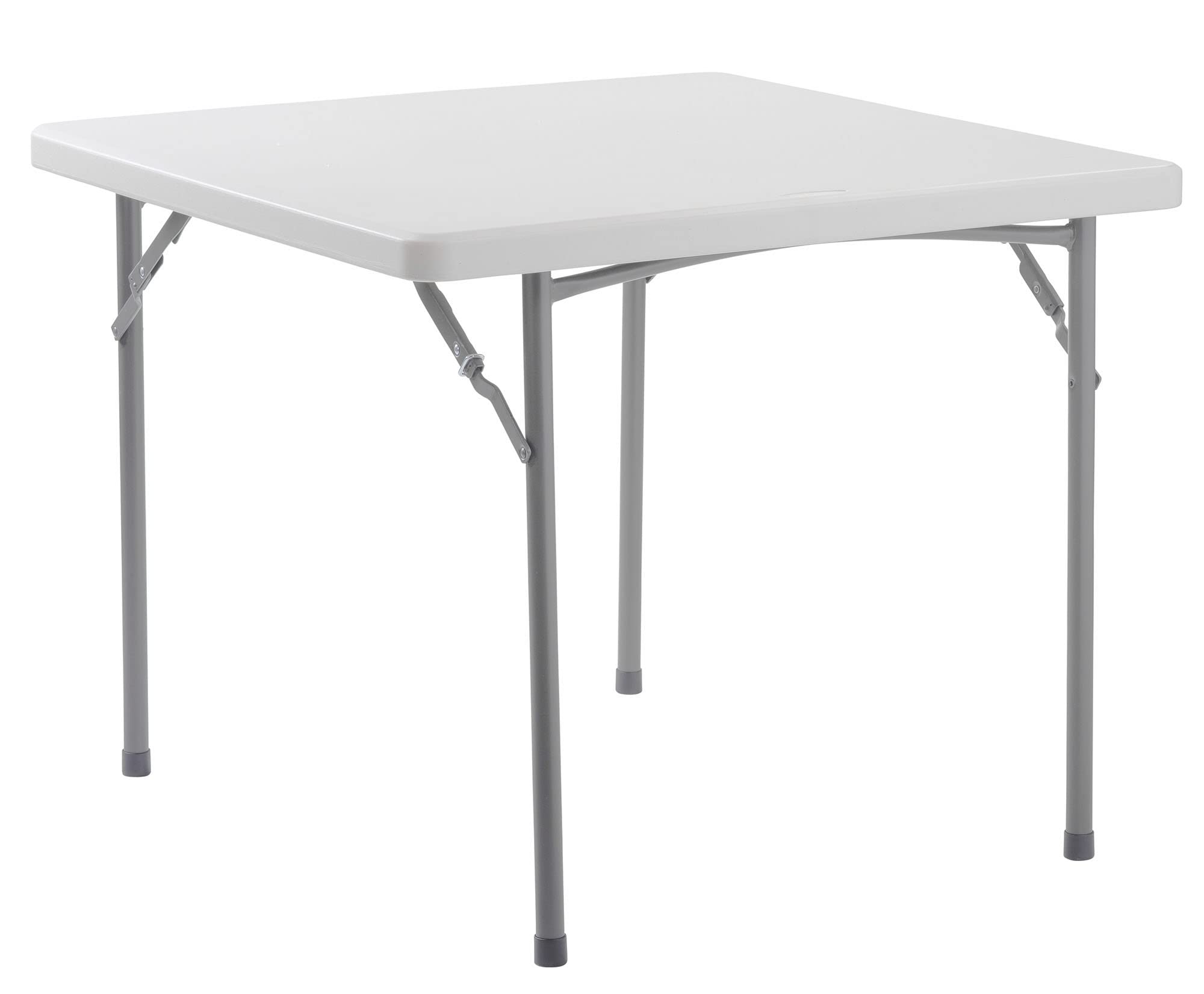 National Public Seating NPS 36" x 36" Heavy Duty Folding Table - Speckled Grey