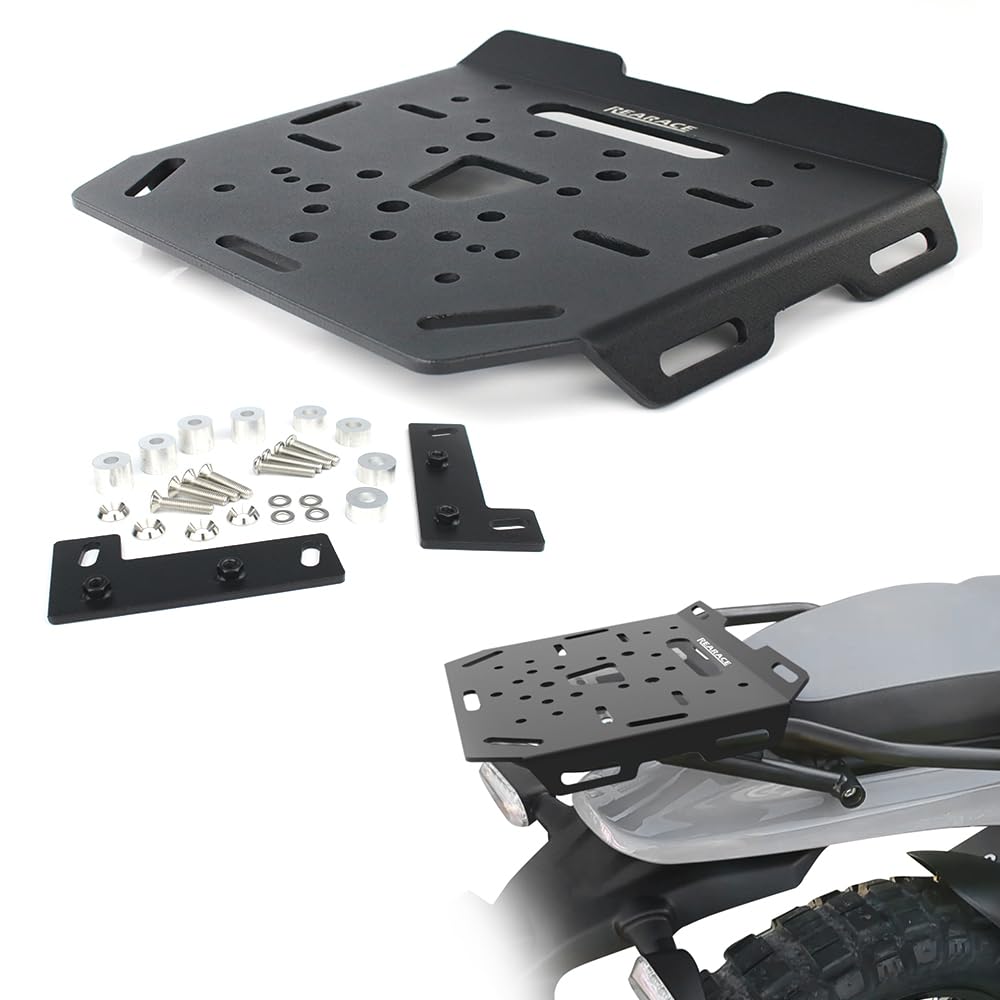 REARACE Rear Luggage Rack Plate Compatible with Royal Enfield Himalayan 450 2024 Motorcycle Rear Rack Enlarge Plate Top Rack Plate