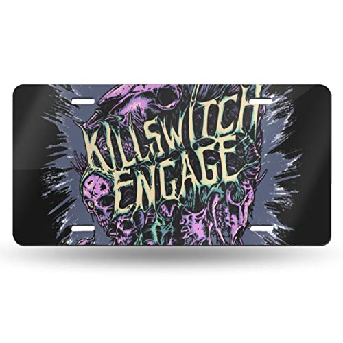 AILSAYA Kil-Lswitch E-Ngage Metal License Plate Tag License Plate Frame Accessories 6x12