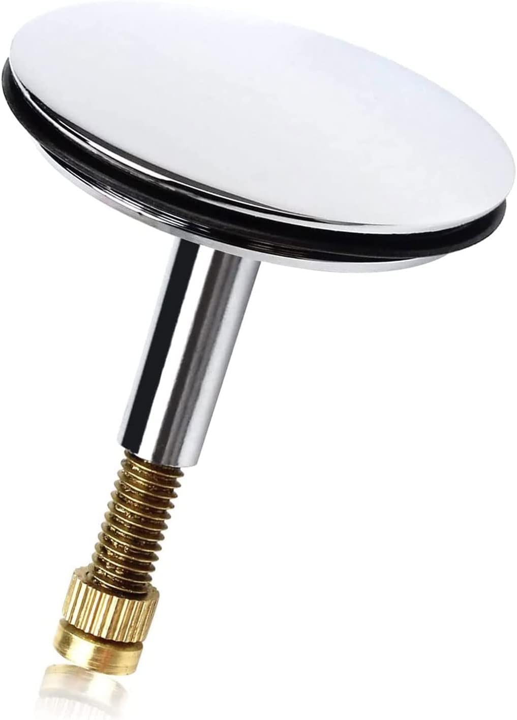 Hinata Bathtub Chock Plug Adjustable Pop Up Basin Sink Replacement Drain Plug Stopper Bathtub 1.73Inch (44mm)