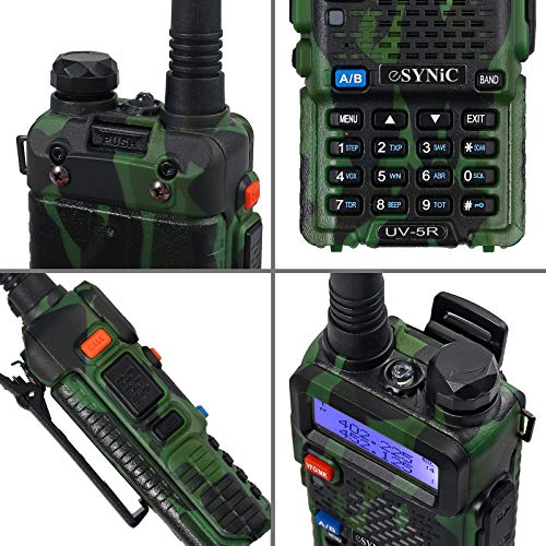 ESYNiC Walkie Talkie UV-5R Dual Band VHF/UHF Walky...