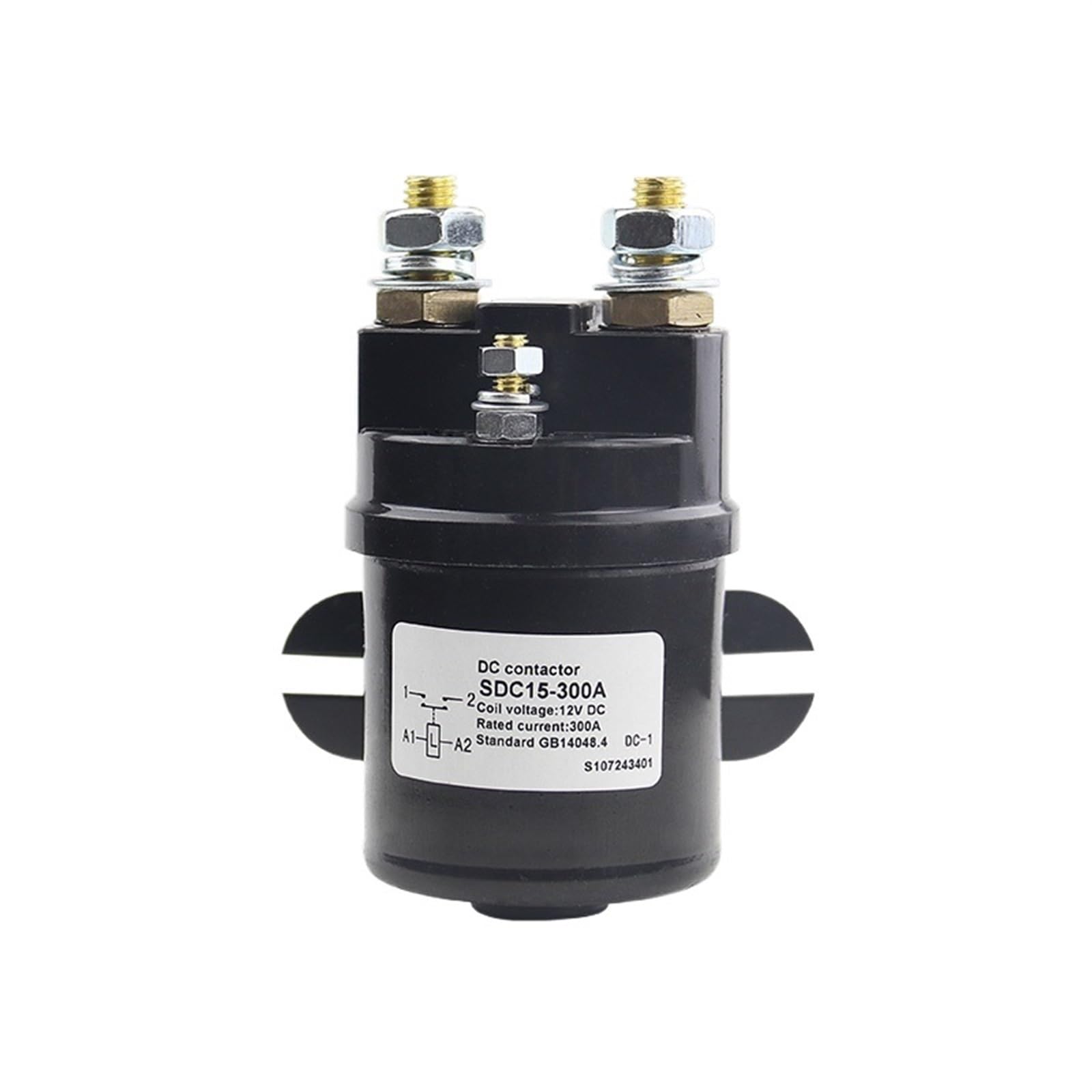 Contacteur CC SDC15 300A 72V SPST 1NO en BMC pour batterie de voiture électrique