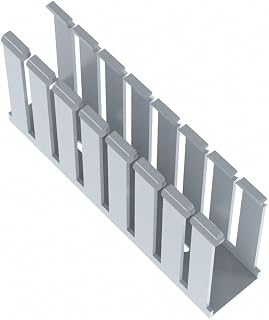 Panduit G1.5X4LG6 Type G Slotted Wall Wiring Duct, 0.31 in Wide Finger Slot, 1-1/2 in W x 4 in D, PVC