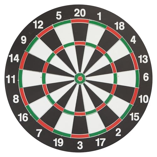 PMS 17 Inch Dartboard and Darts Set – Reversible Dart Board with 6 Darts & Hanging Hook – Classic Indoor Game for Teens & Adults - Image 2