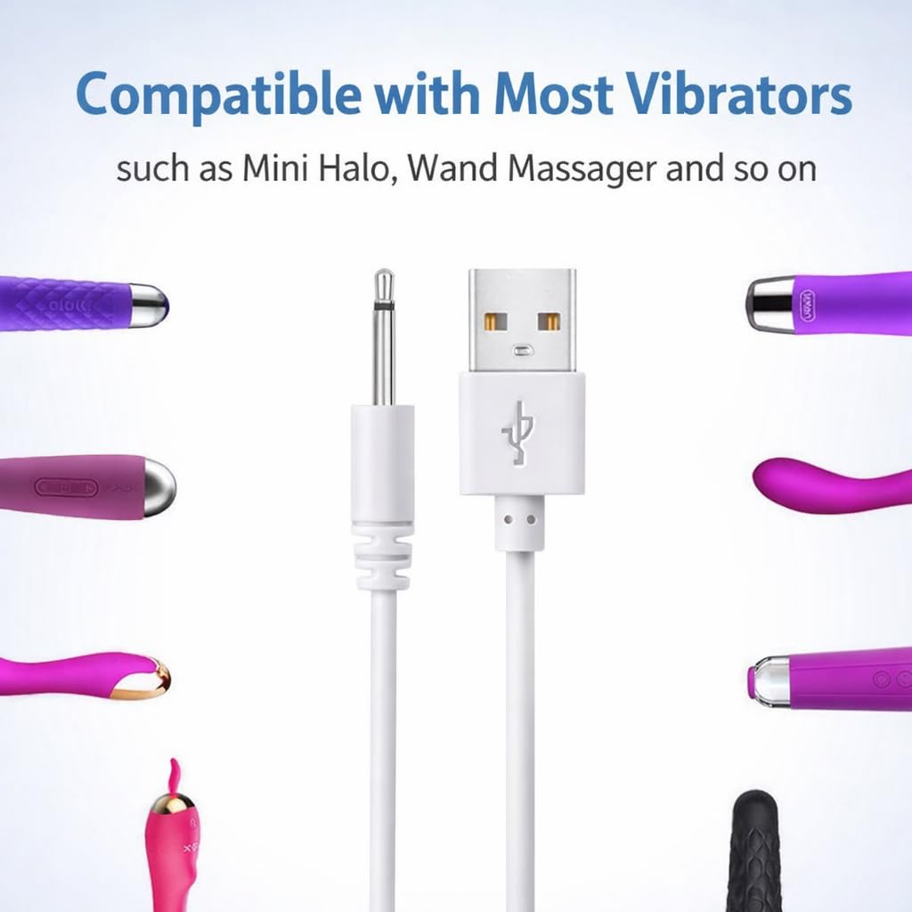 2.5mm Charging Cable for Vibrator, Personal Massager Toys, Beauty Devices, Electronic | Fast Charging USB to DC 2.5mm Charging Cable Adapter — Amazon image 3