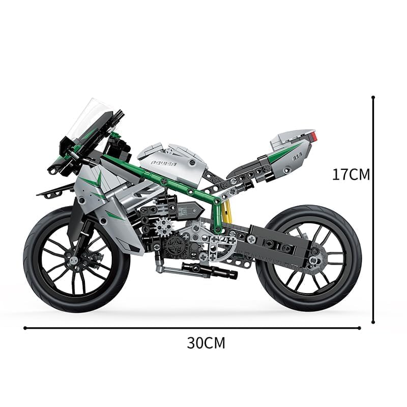 Daji Technical Building Blocks Varaities Toy for Build and Display, Kid's Room Building Set for Boys and Girls Ages 10 and Up, Scale Model Kit for Kids and Adult(Sport Bike Bricks), Multicolor 2