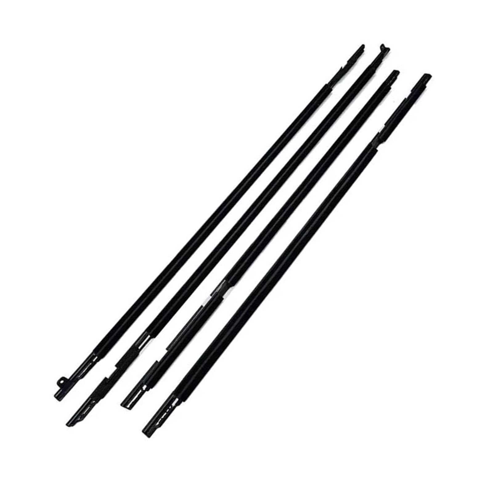 Blnetu Black 75710-60021 4Pcs Window Moulding Trim Weatherstrip Seal For Toyota For Land Cruiser Lc80 Fzj80 For Lx450 1990-1998 Car Weather Stripping(Black)