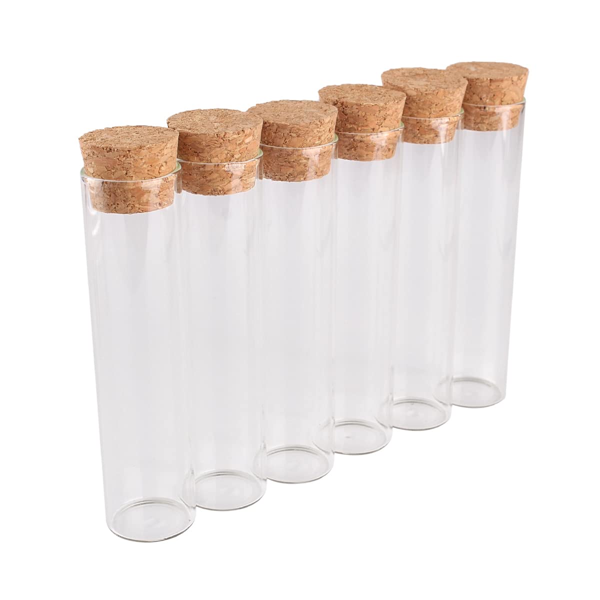 Szklane probówki z pokrywkami, Szklane probówki z korkami 22 ml 22x90 mm Opakowanie 60 szt.