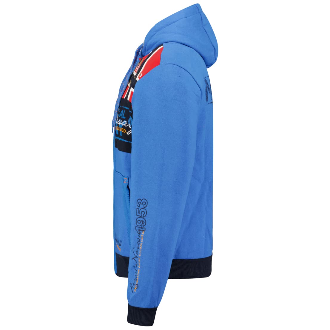 Geographical Norway Ulotka - Męska bluza z kapturem i kieszenią w kangurze - Bluza z logo w stylu męskim - Wygodne zimowe bluzy