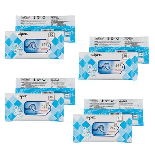 Image of 24 /7 Towelettes10s Cologne, Pack of 4 (10 x 4=40 wipes)