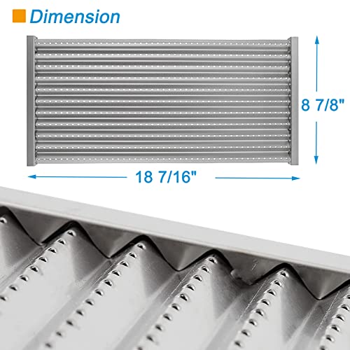Bbqration 2-Pack 18 7/16" Stamped Stainless Steel Replacement Emitter For Charbroil Commercial Tru-Infrared Prior To 2015 463246909 463241013 463243911 463241313 463241314 463247109, And More #TOP2