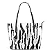 Produktbild bennigiry Dolphin Schwarz und Weiß Sexy Druck PU Leder Handtasche Schulter Tasche Geldbörse für Frauen Mädchen
