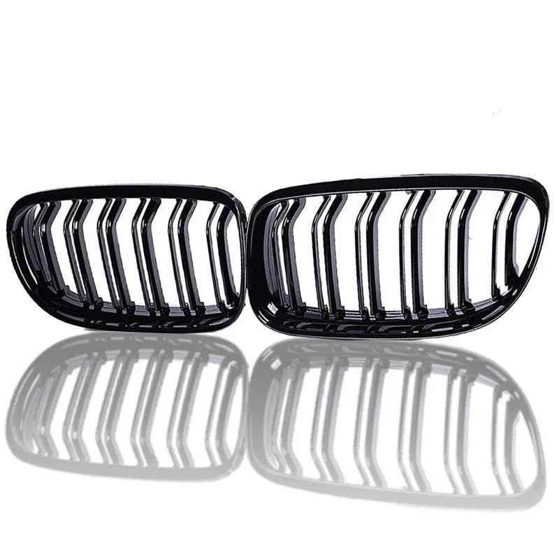 Calandre avant double ligne noire pour grille radiateur BMW E90 E91