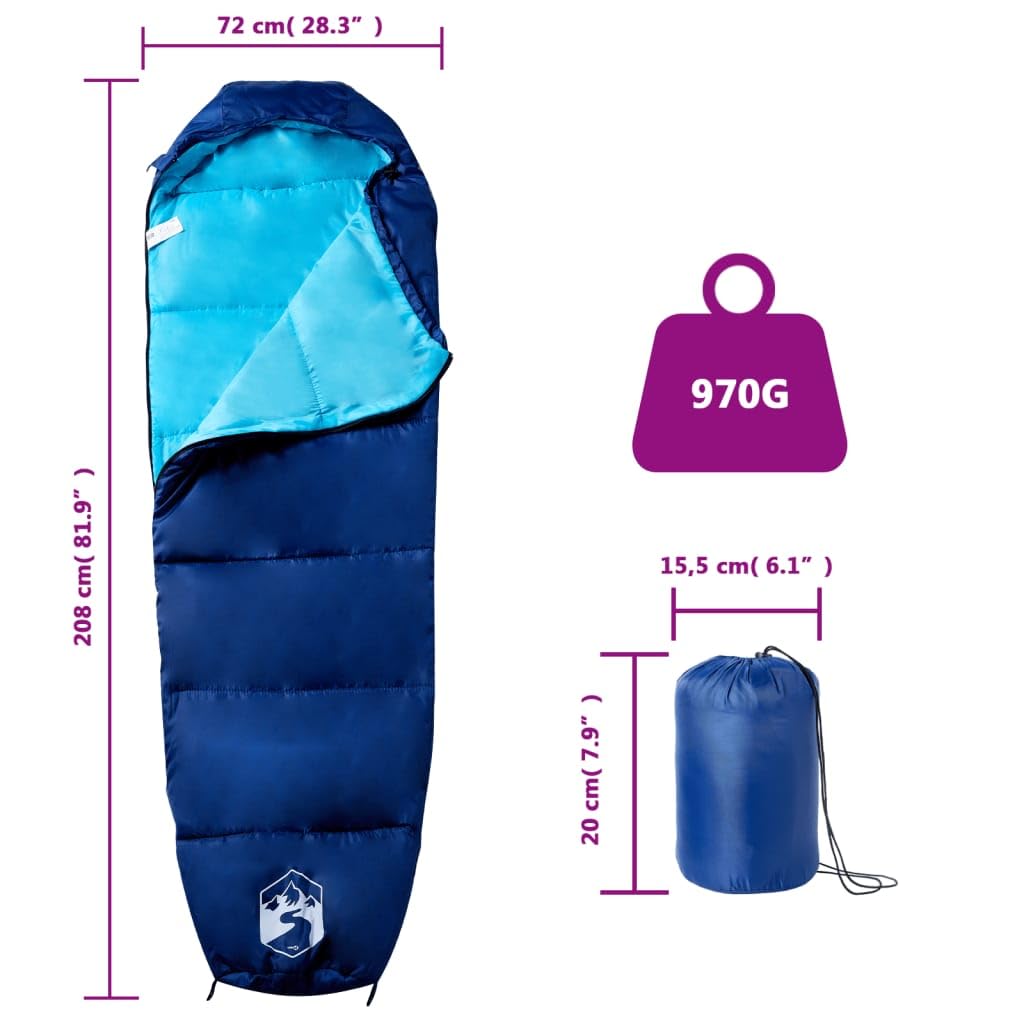 Mangloder - Saco de dormir momia para adultos con capucha, aislamiento térmico, capa exterior impermeable, saco ligero, ideal para senderismo, trekking, exterior, tienda de campaña, cabaña