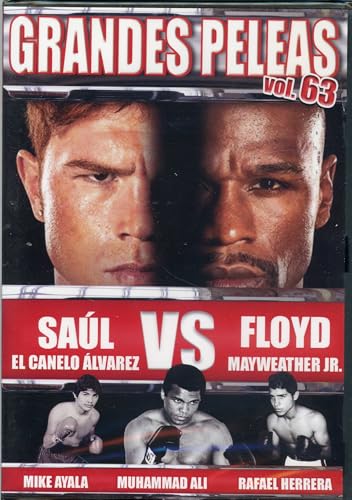 GRANDES PELEAS VOL.63 [DVD] SAUL EL CANELO/FLOYD MAYWEATHER JR./MIKE AYALA/MUHAMMAD ALI/RAFAEL HERRERA