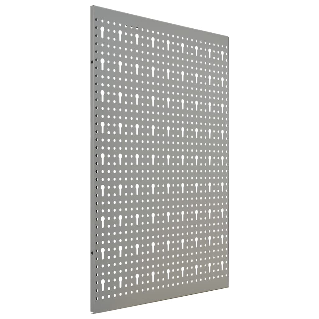 Lot de 3 murs à outils, 40 x 58 cm, en acier massif, panneaux perforés pour garage et atelier, montables à 120 cm de large pour perceuse, pince et clé à molette