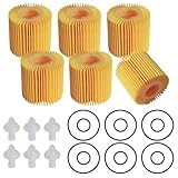 04152-YZZA1 Replaceable Oil Filter Element – High Flow Engine Oil Filter Compatible with Toyota
