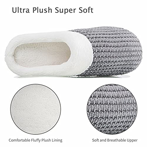 Image of YALOX Slippers for Womens Warm Memory Foam Anti-Slip House Shoes Comfortable Cotton Slippers Home Bedroom Shoes Indoor & Outdoor