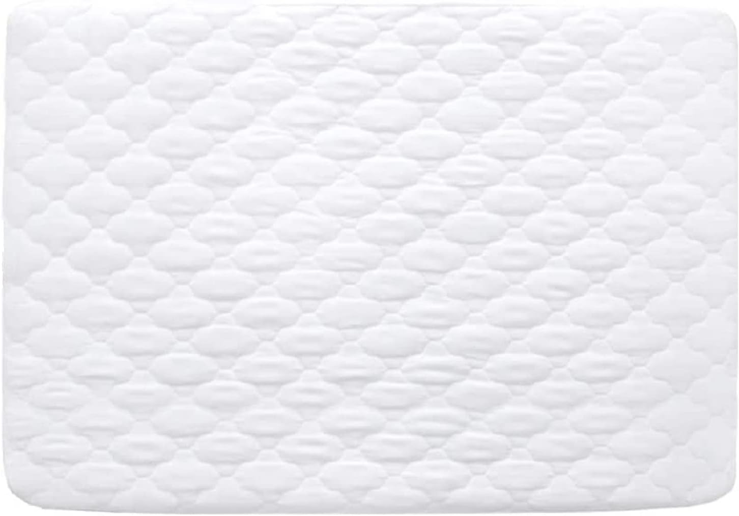 Waterproof Mattress Protector, Quilted Bedside Crib Mattress Cover(86x52cm), Fits for Chicco Next to Me & COSTWAY Bedside Crib, White