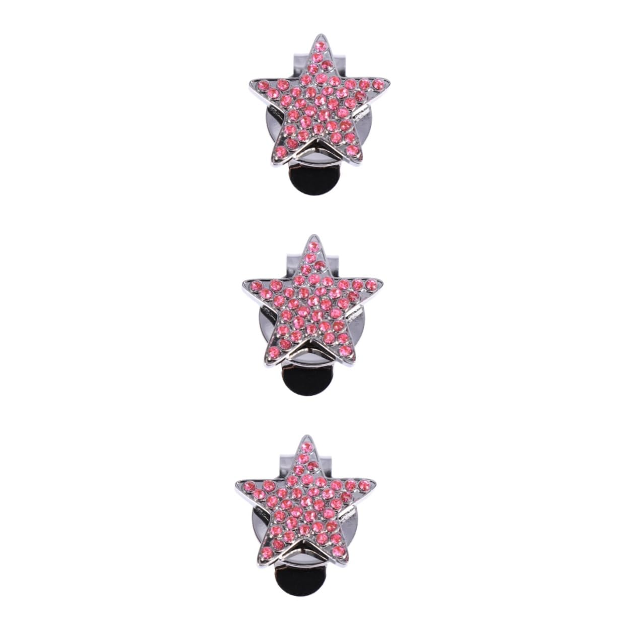 3 Stück Elegante Clip-Marker Aus Metall Hut-Clip-zähler Für Golfer Stilvolle Strasssteine Passt Auf Hüte Gürtel Und Taschen