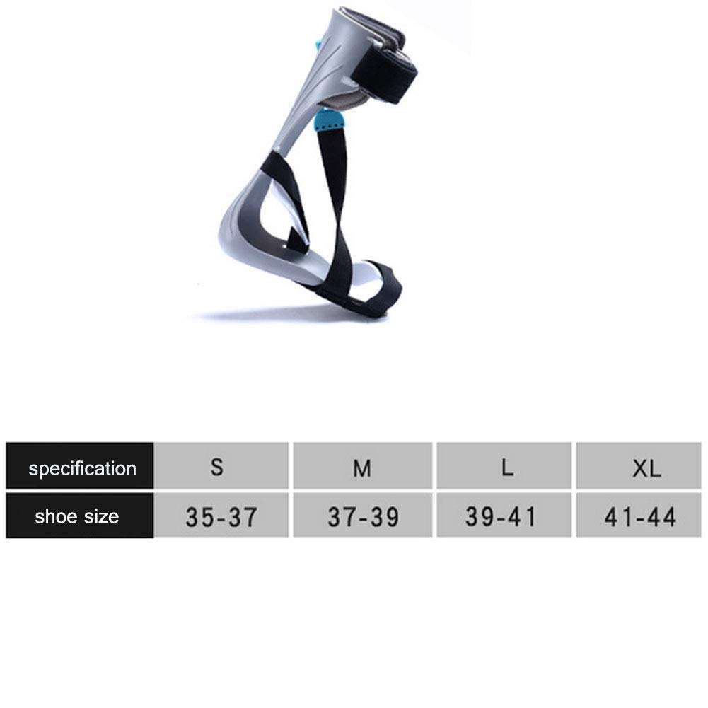 HUANGJUN Drop Orthosis Ankle Support Foot Drop Postural Correction Brace Adjustable Breathable Orthosis Splint - Ideal for Flaccid Foot Drop