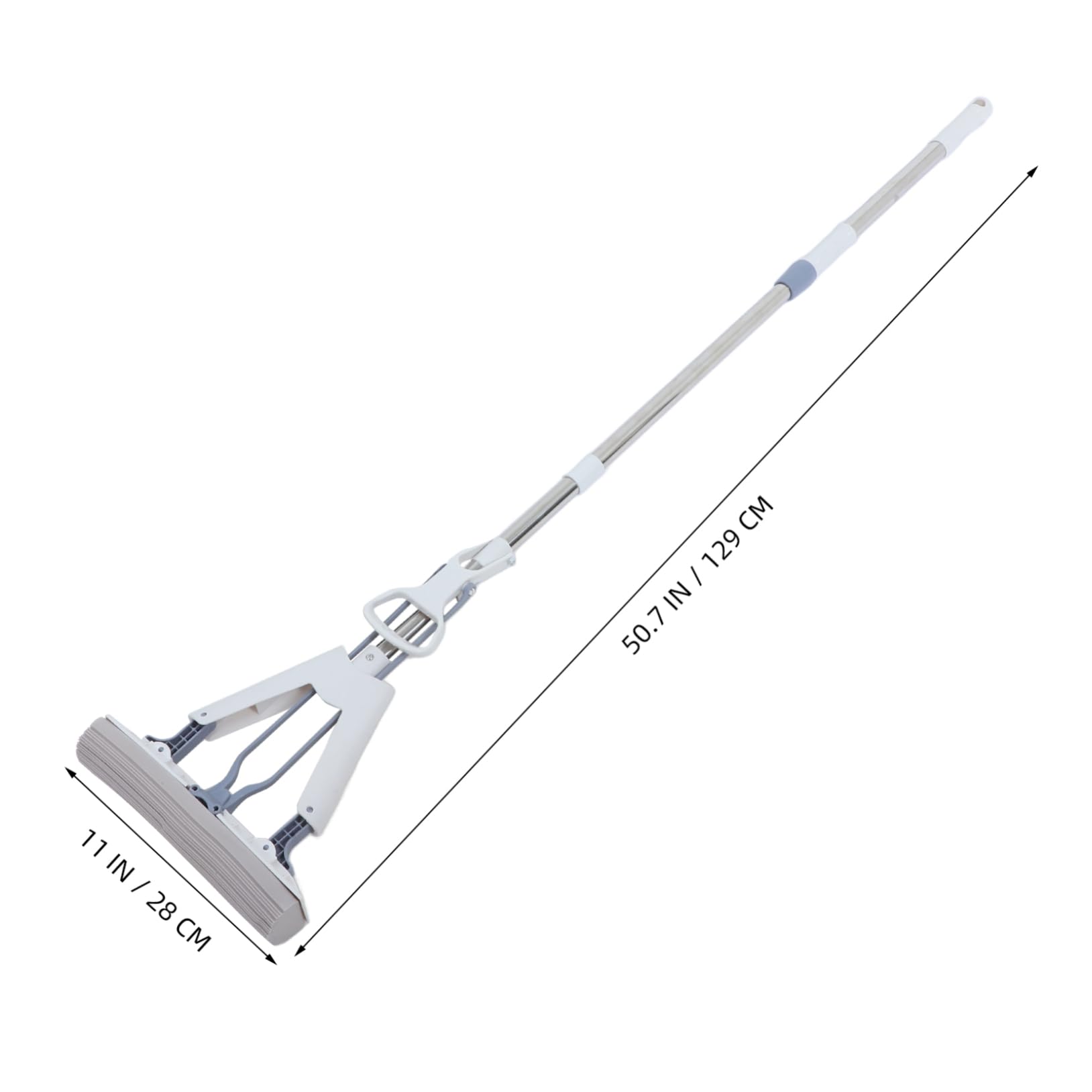 PACKOVE Household Cleaning Tool Squeeze Sponge Mop Folding Mop Wet Dry Floor Marble Hard Surface