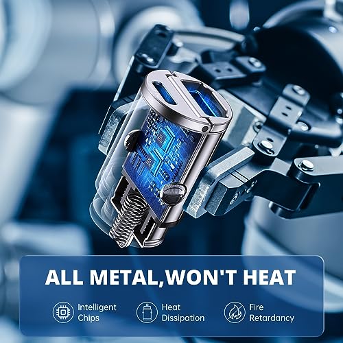 Image of USB C Car Charger Syncwire 90W [PD 45W & QC 45W] USB Car Charger Adapter Fast Charging [Super Mini & All Metal] Compatible with iPhone 15 /14 Pro Max Plus 13 12 Samsung S23 /S22 /21 Note 22, Pixel, iPad
