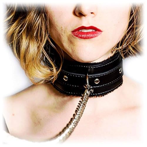 Rekink BDSM Collar and Leash Set Adult Play | Leather Choker With Chain Necklace For Women Men | Sex Toys