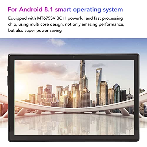 Tablet Android 8.1 de 10,1 Polegadas, Tablet 1280x800 Full HD MT6755V BC H, WiFi de Banda Dupla 2.4G