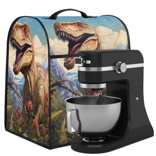 Coffee Maker Cover Animal Dinosaur Kitchen Appliance Covers Small Appliance Covers Blender Cover Juicer Cover Dust Covers for Kitchen Appliances with Top Handle and Pockets,Washable,C274