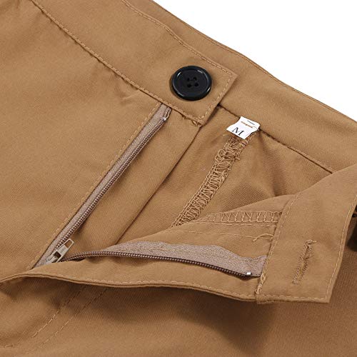 Cargo Pants for Men Drawstring Elastic Waist Hiking Joggers Work Sweatpants Multi Pockets Fit Tactical Pants4