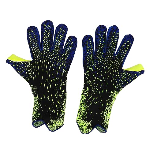 YedaHcy Soccer Goalkeeper Gloves with 3D Fashion, Fluorescent Slip Thickened Latex for Shock Absorption, Breathable Mesh for Comfort, Finger, Materials for Durability (6)