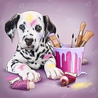 DIAMOND ART CLUB Making Friends - Kitty Diamond Painting Kit