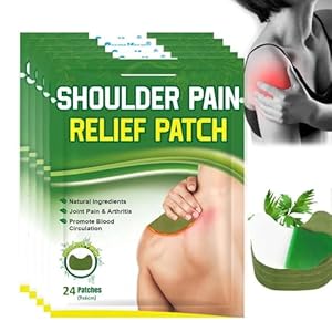 Parches de calor para el alivio del dolor de Hombros, Cuello y Espalda 24PCs Manos Codos Rodillas Parche de Ajenjo Parche de calor Moxibustión Ingredientes Naturales Efecto Calor