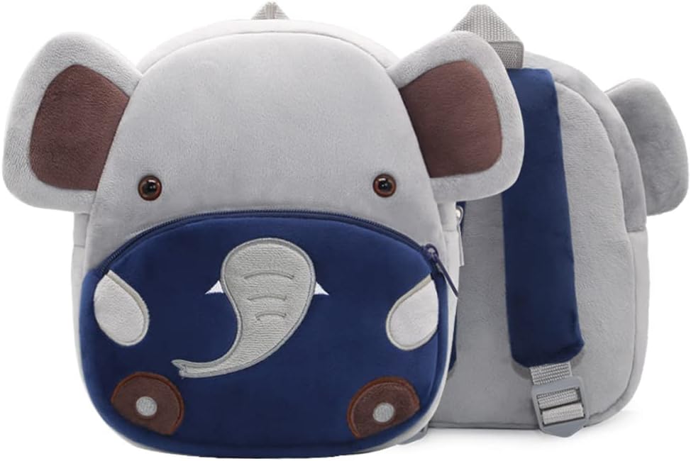 Al AoyamaCute Toddler Backpack Toddler Bag Plush Animal Cartoon Mini Travel Bag for Baby Girl Boy 2-6 Years